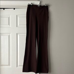 Women's Stretch Flare Pants - Dark espresso Brown